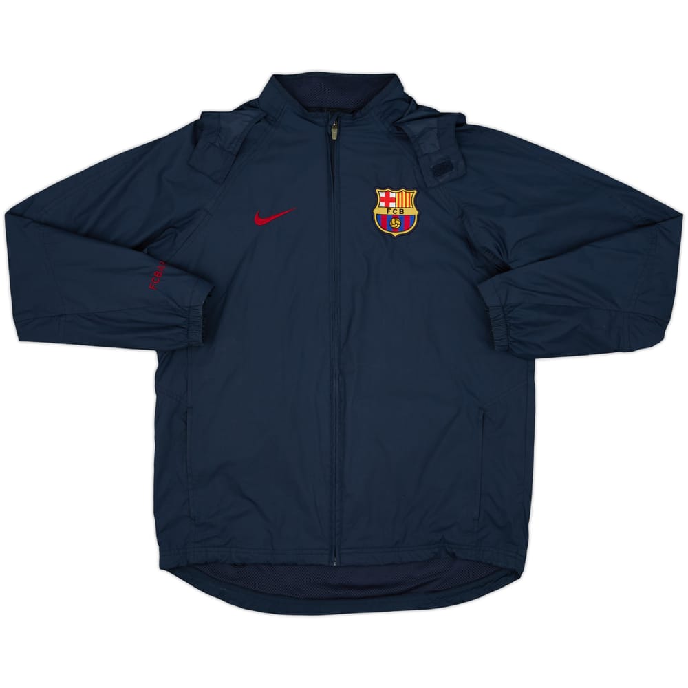 2004-05 Barcelona Nike Hooded Rain Jacket - 8/10 - (S)