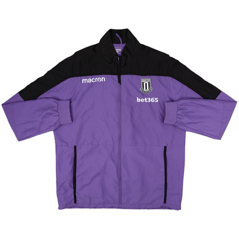 2018-19 Stoke City Macron Track Jacket - 8/10 - (XXL)