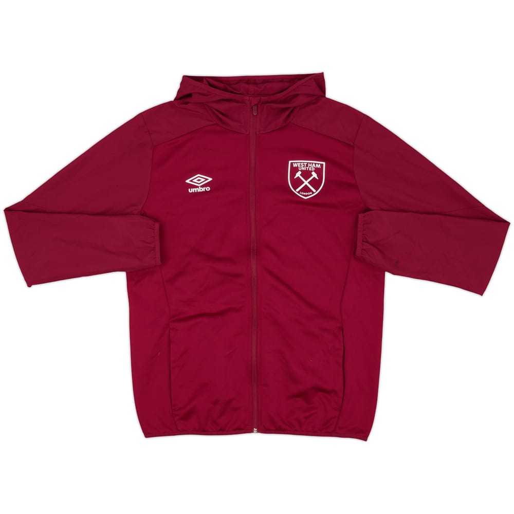 2022-23 West Ham Umbro Hooded Track Jacket - 8/10 - (M)