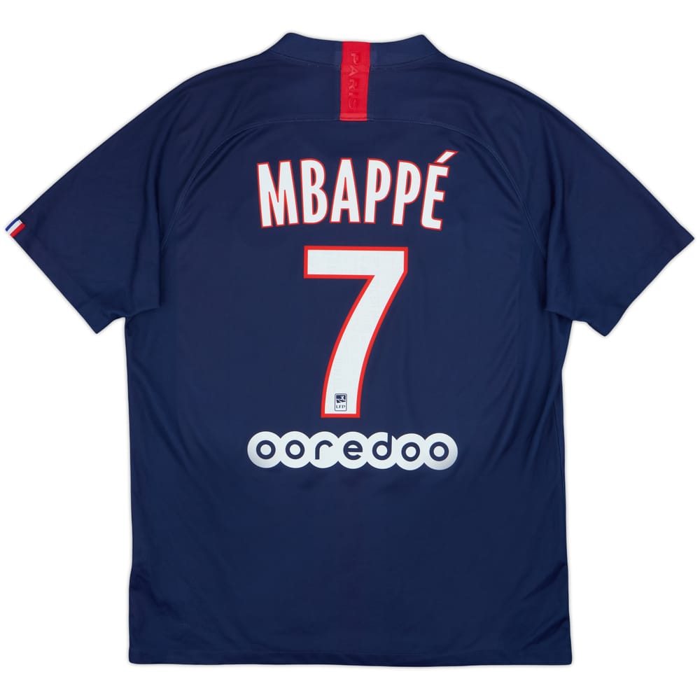 2019-20 Paris Saint-Germain Home Shirt Mbappe #7 - 7/10 - (L)