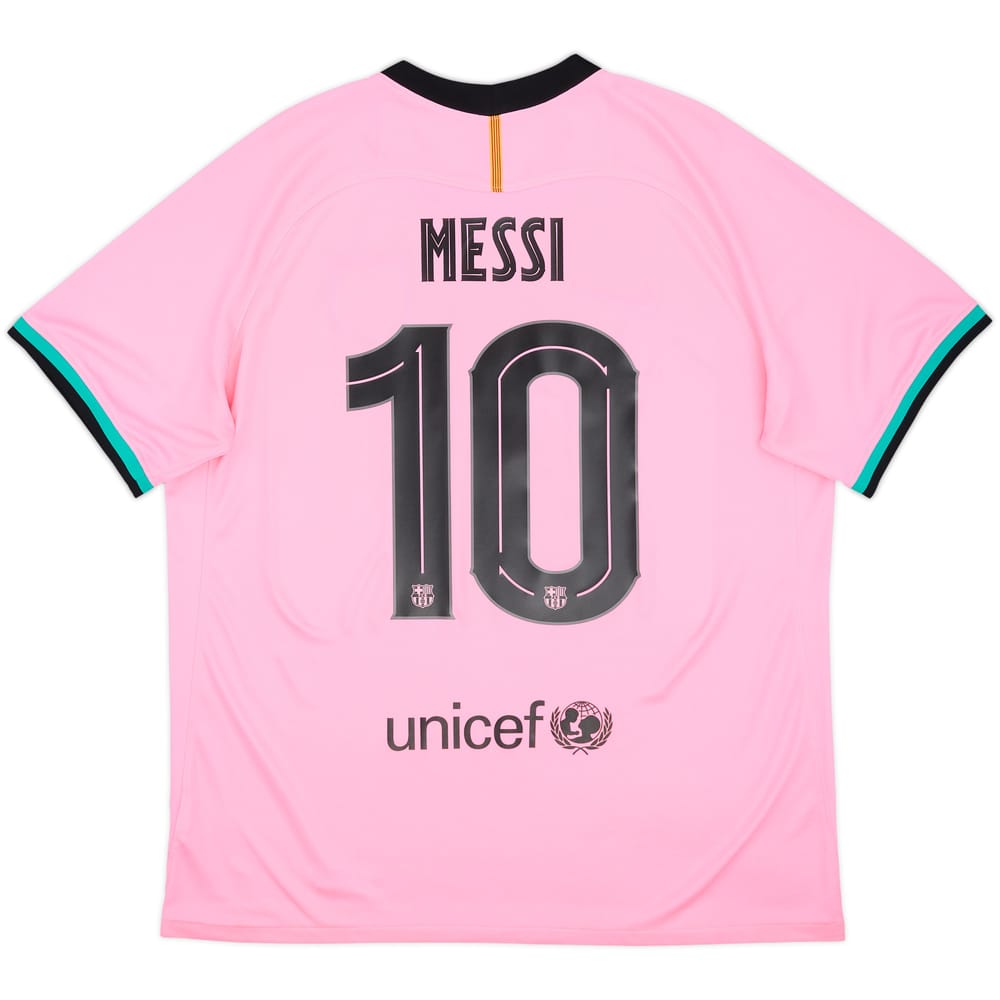 2020-21 Barcelona Third Shirt Messi #10 - 8/10 - (XL)