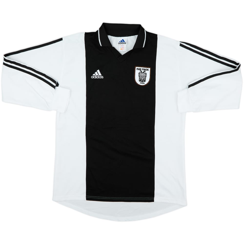 2003-04 PAOK Away L/S Shirt - 8/10 - (XL)