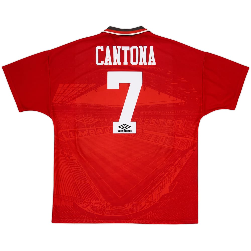 1994-96 Manchester United Home Shirt Cantona #7 - 6/10 - (XL)