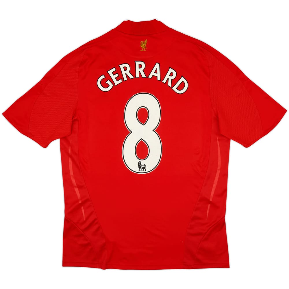 2008-10 Liverpool Home Shirt Gerrard #8 - 8/10 - (M)