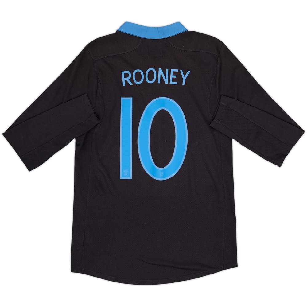 2011-12 England Away L/S Shirt Rooney #10 - 9/10 - (M)