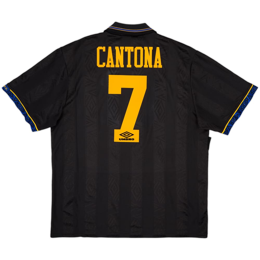 1993-95 Manchester United Away Shirt Cantona #7 - 8/10 - (XL)