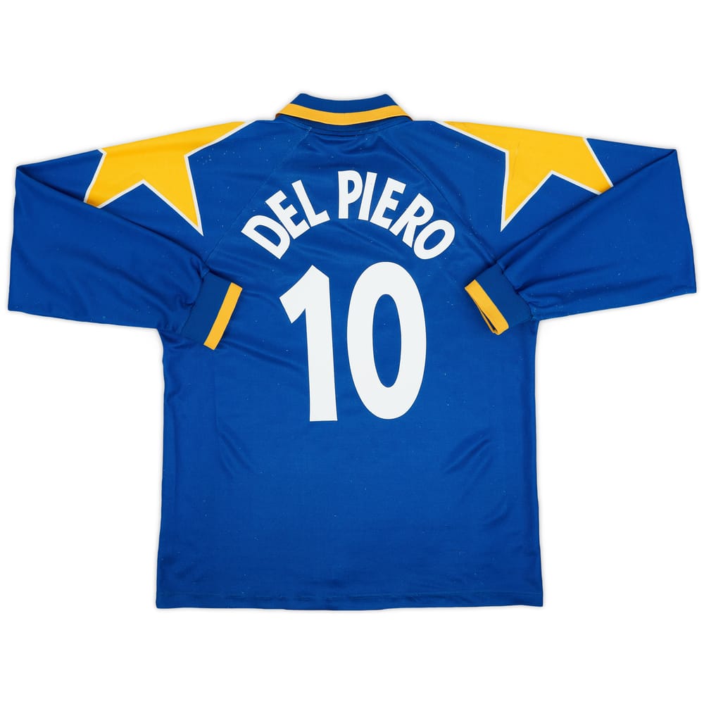 1995-96 Juventus Away L/S Shirt Del Piero #10 - 7/10 - (L)