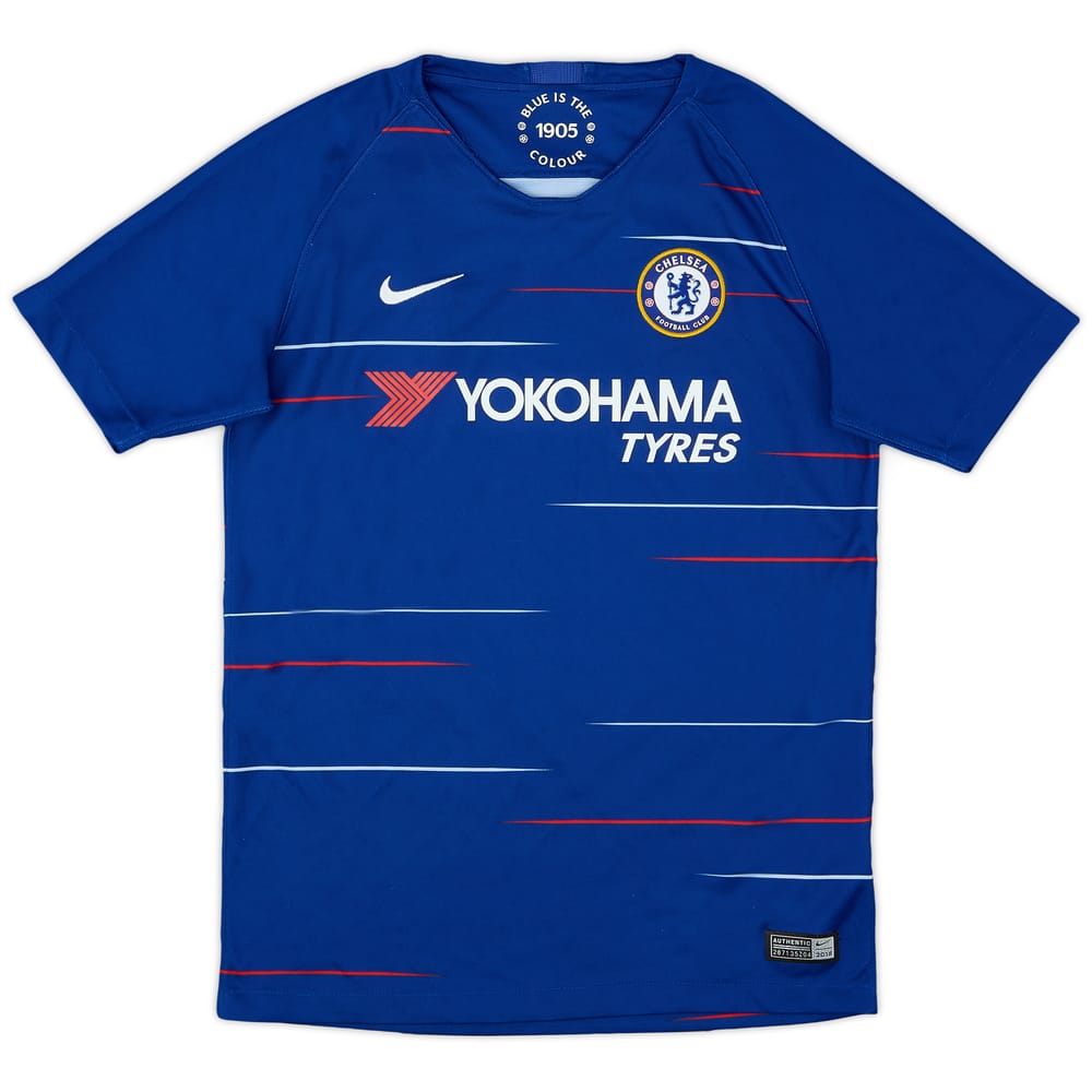 2018-19 Chelsea Home Shirt - 8/10 - (L.Boys)