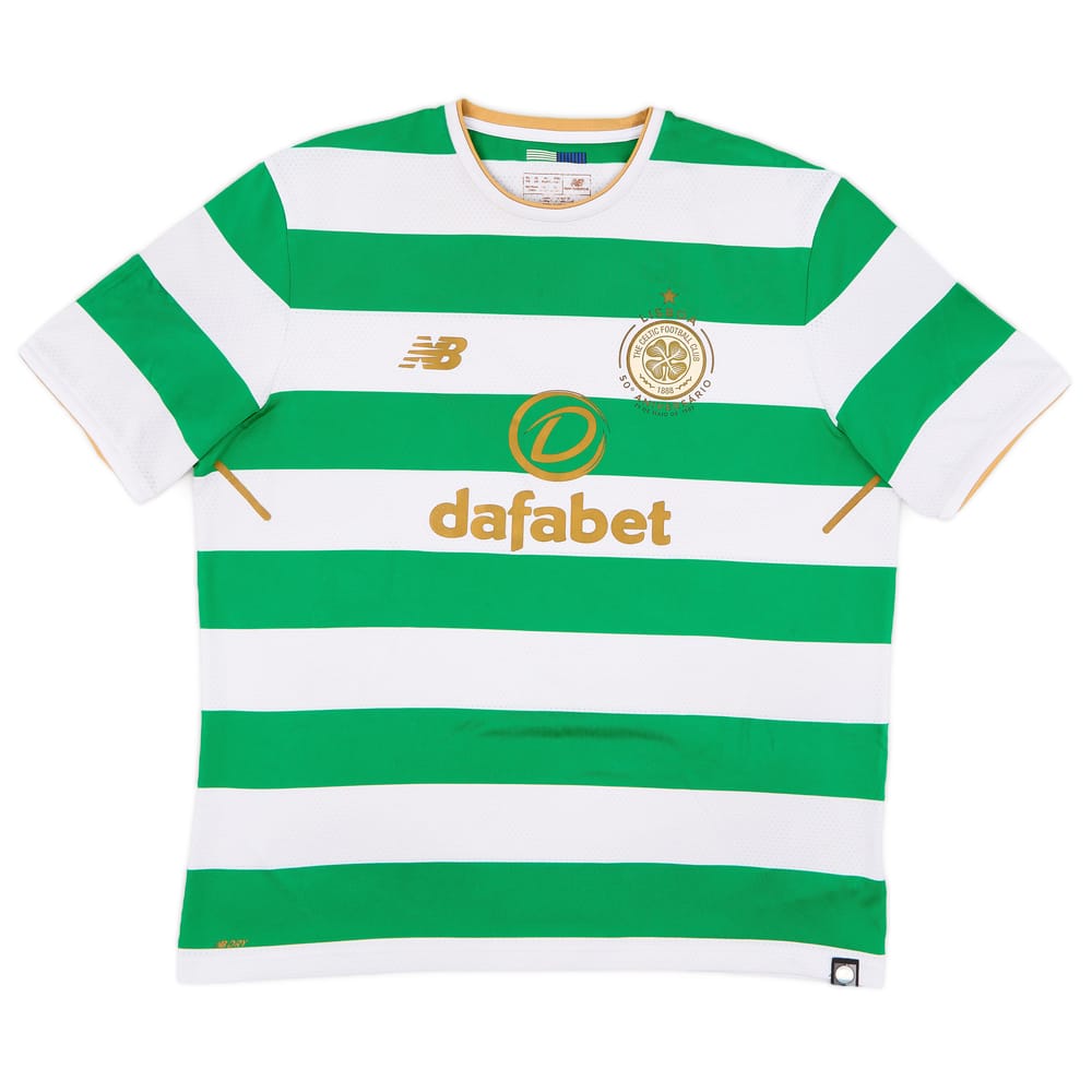2017-18 Celtic 'Lisbon Lions 50th Anniversary' Home Shirt - 6/10 - (XL)