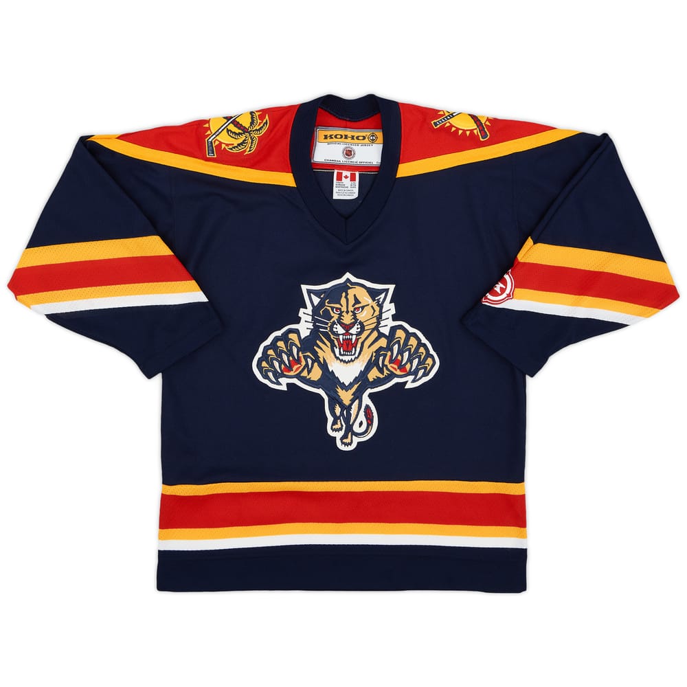 2003-04 Florida Panthers Koho Home Jersey - 8/10 - (XL.Boys)