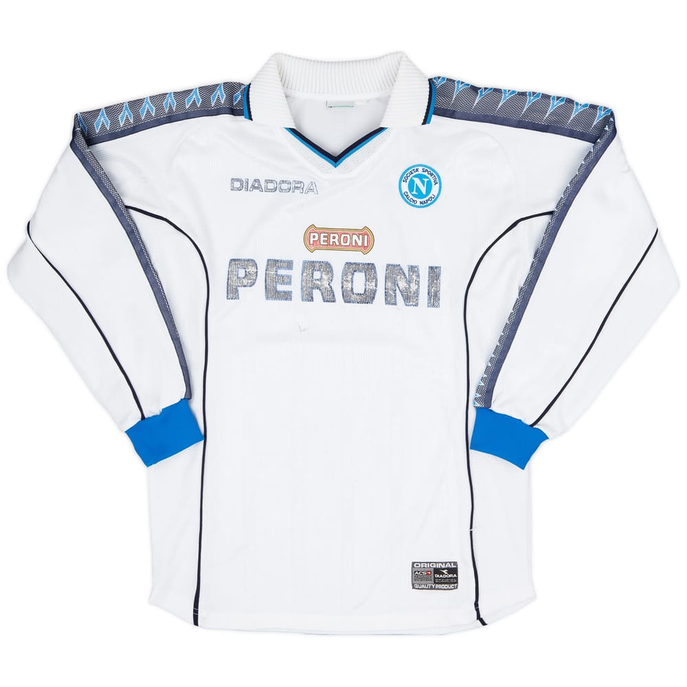 2000-01 Napoli Away L/S Shirt - 5/10 - (L)