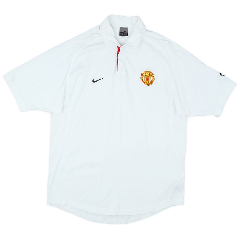 2003-04 Manchester United Nike Polo Shirt - 9/10 - (L)