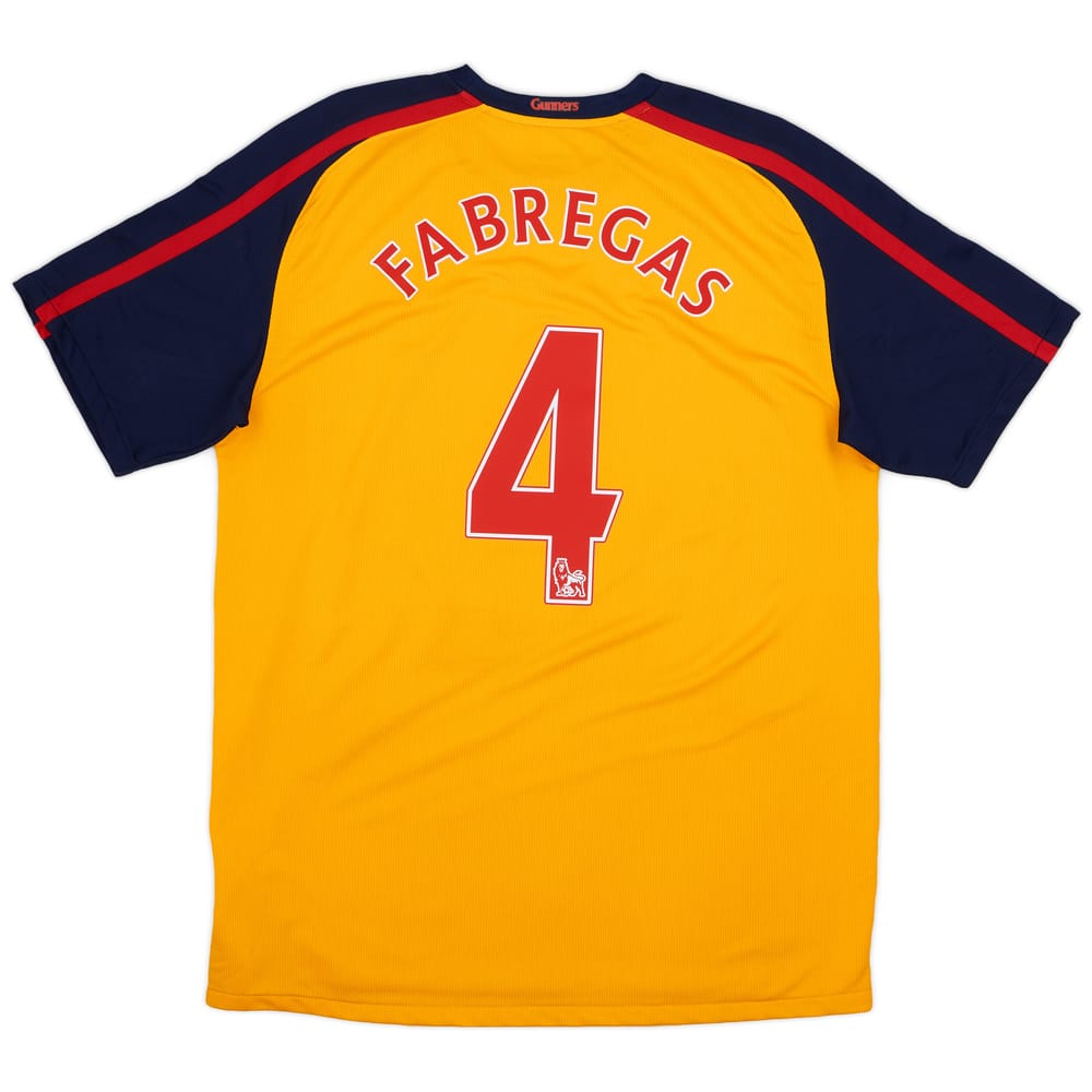 2008-09 Arsenal Away Shirt Fabregas #4 - 8/10 - (L)