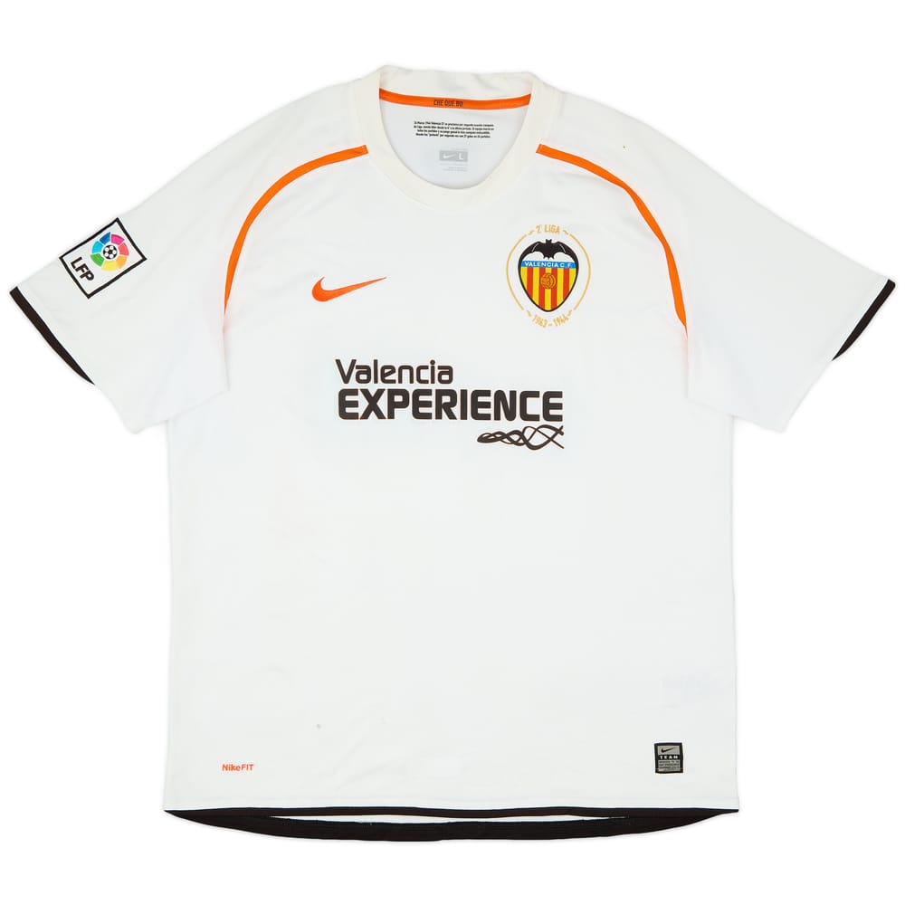 2008-09 Valencia Home Shirt - 6/10 - (L)