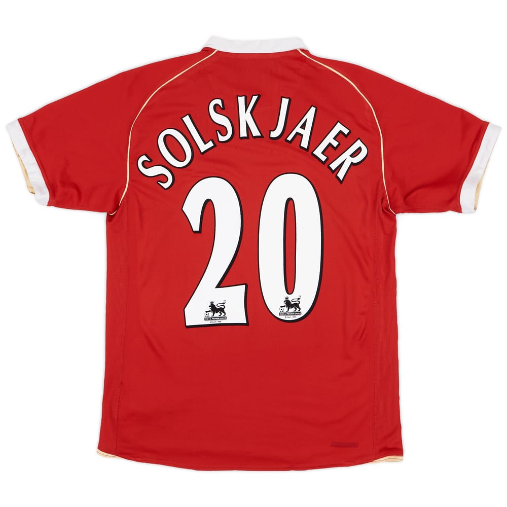 2006-07 Manchester United Home Shirt Solskjaer #20 - 6/10 - (M)