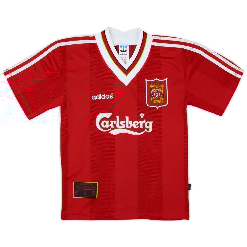 1995-96 Liverpool Home Shirt - 7/10 - (L.Boys)