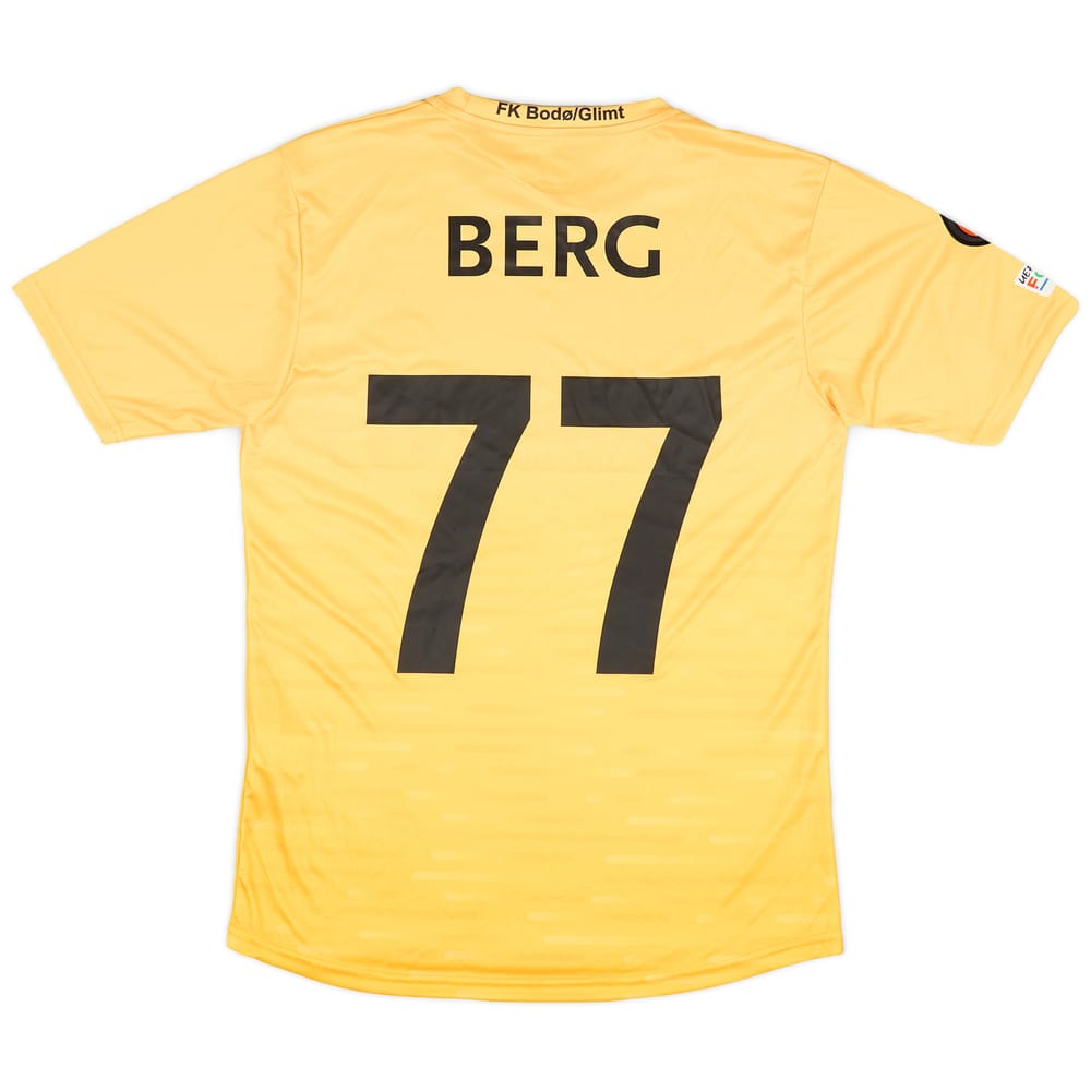 2022-23 Bodø/Glimt Match Issue Europa League Home Shirt Berg #77