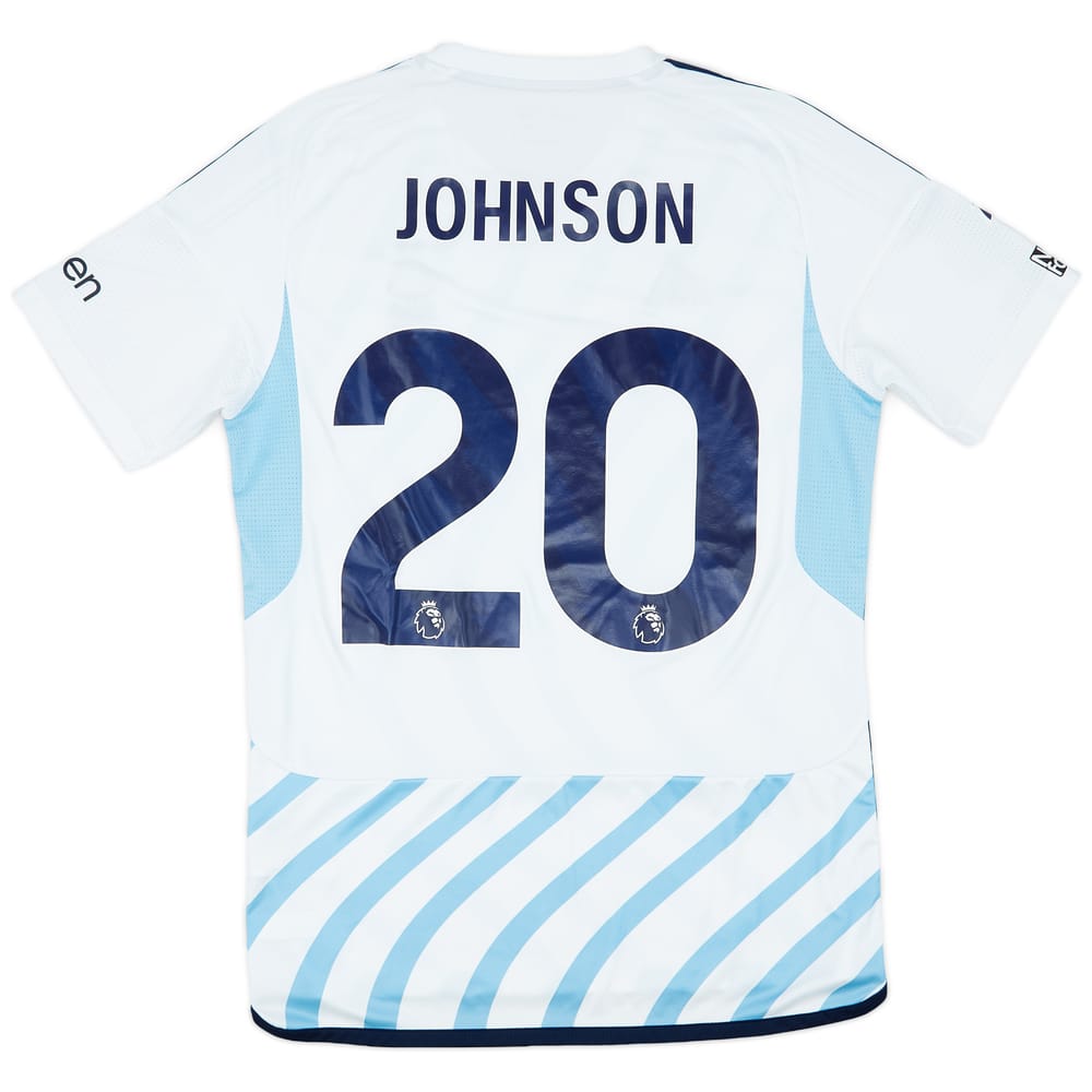 2023-24 Nottingham Forest Match Issue Away Shirt Johnson #20