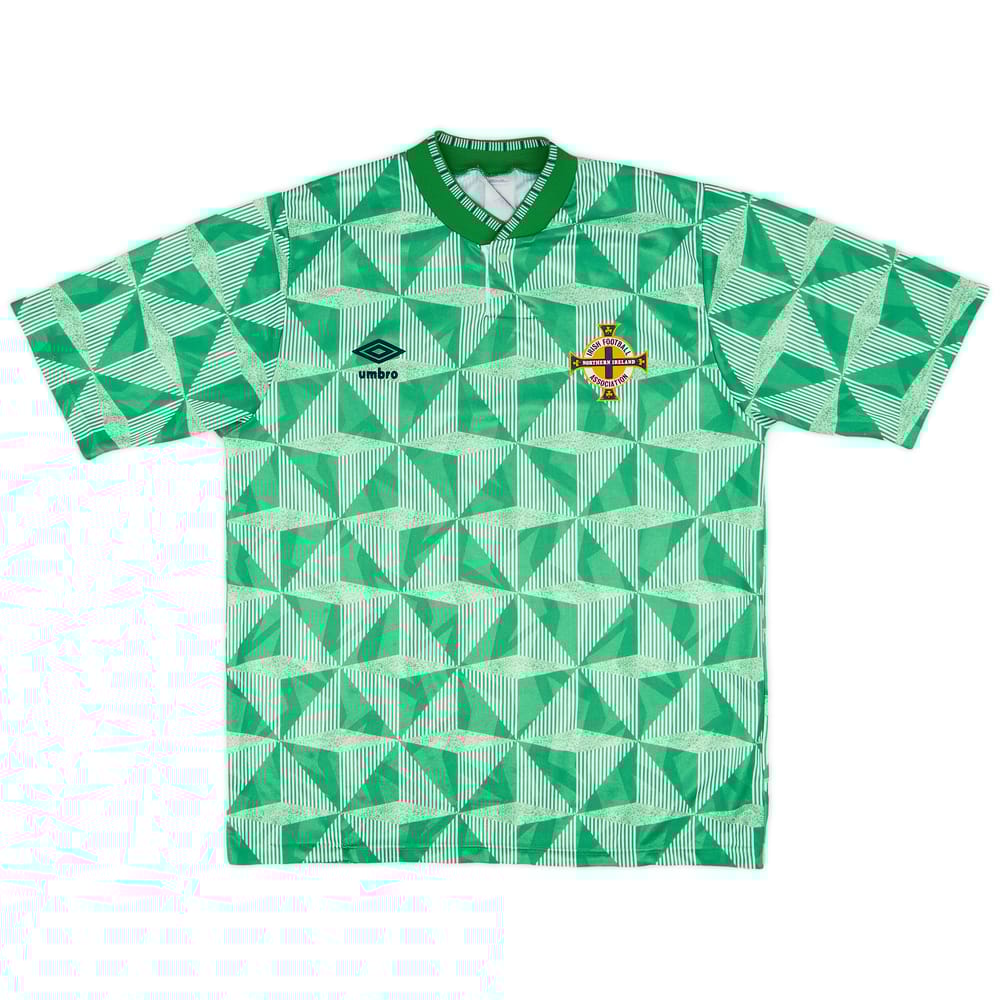 1990-92 Northern Ireland Home Shirt - 8/10 - (M)
