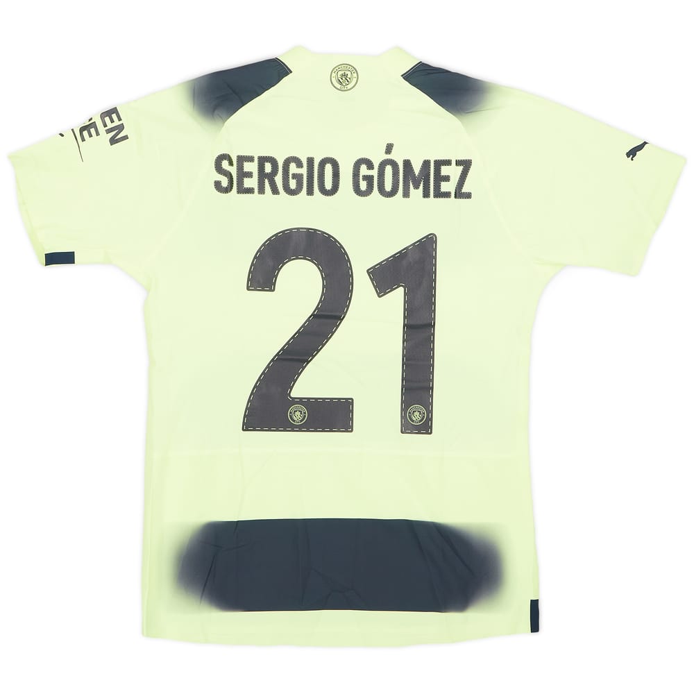 2022-23 Manchester City Match Issue FA Cup Third Shirt Sergio Gomez #21