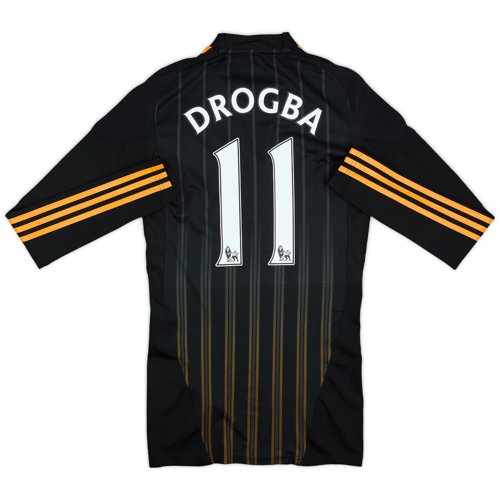 2010-11 Chelsea Player Issue TechFit Away L/S Shirt Drogba #11 - 8/10 - (S)