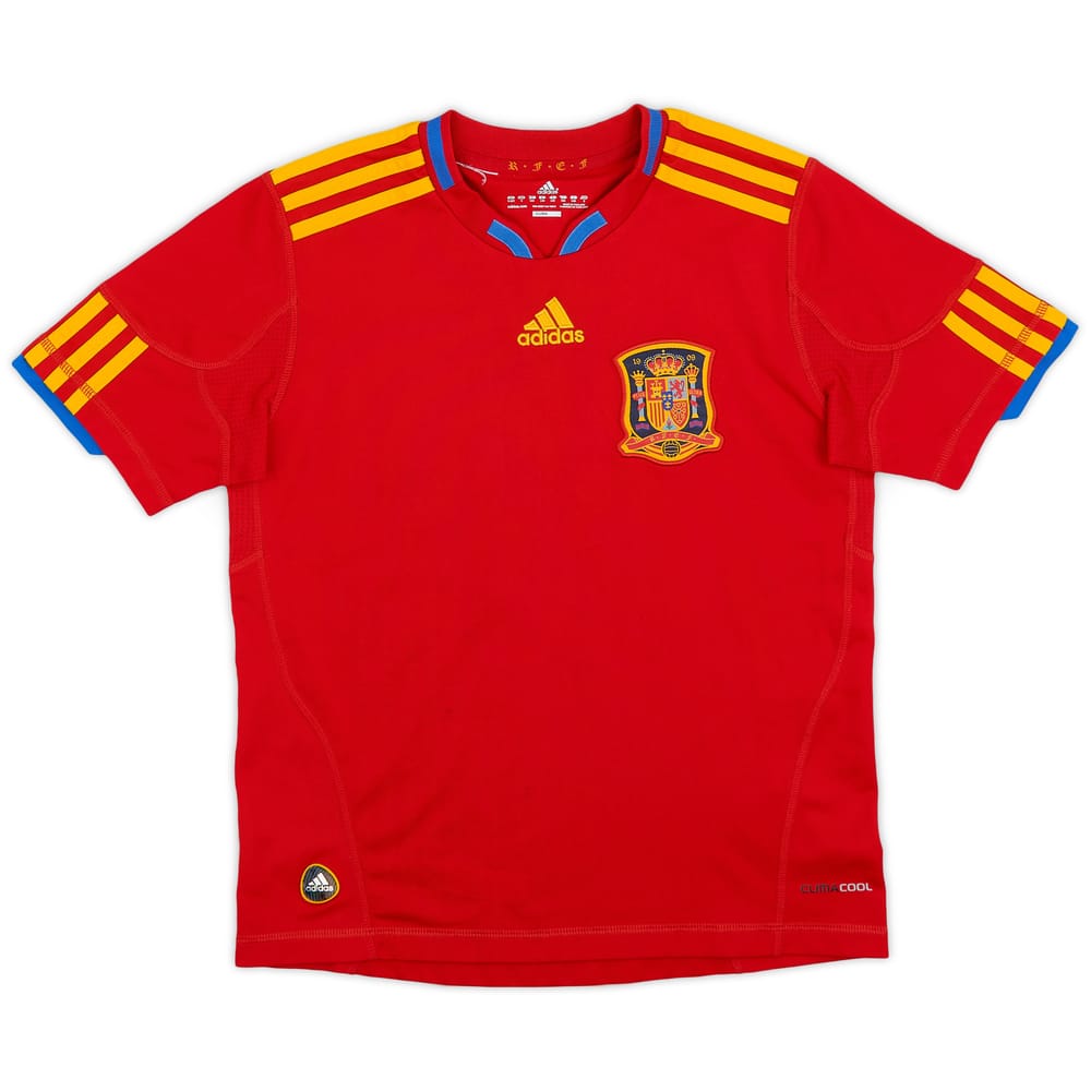 2009-10 Spain Home Shirt - 9/10 - (S.Boys)