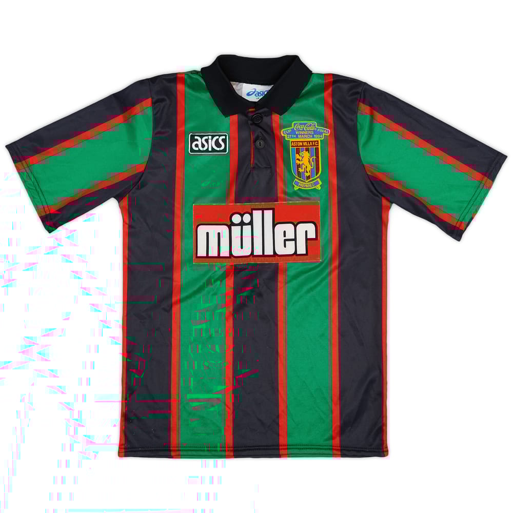 1993-95 Aston Villa 'Coca-Cola Cup Final Winners' Away Shirt - 9/10 - (L.Boys)