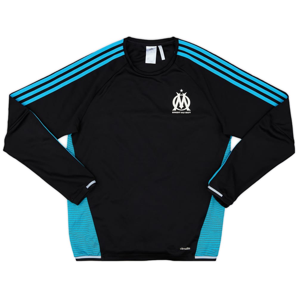 2015-16 Olympique Marseille adidas Sweat Top - 8/10 - (M)