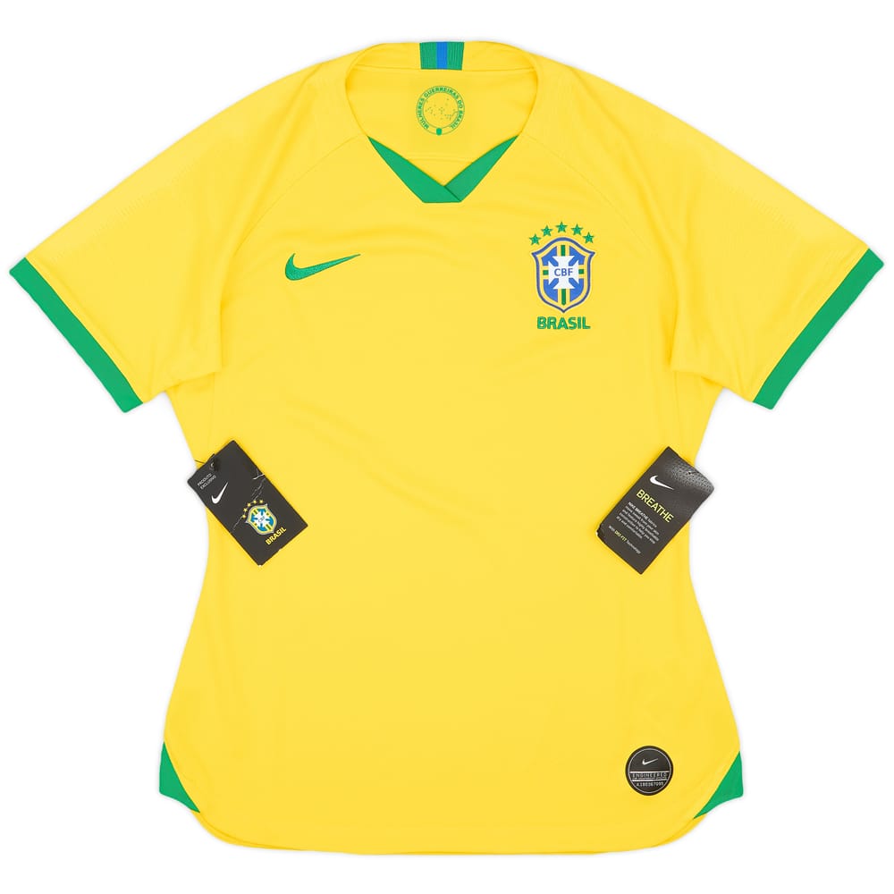 2019 Brazil Women Home Shirt (Women's M)