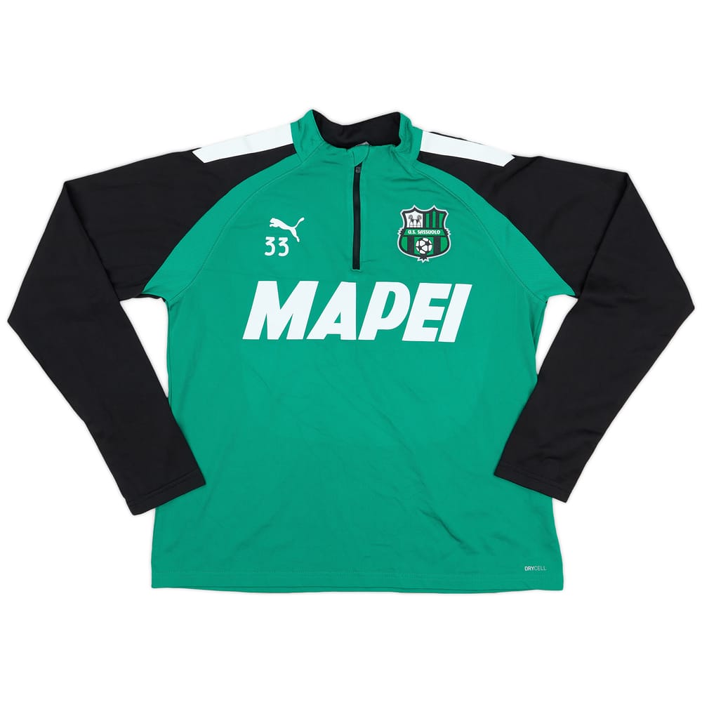 2021-22 Sassuolo Puma Player Issue 1/4 Zip Training Top #33 - 9/10 - (M)