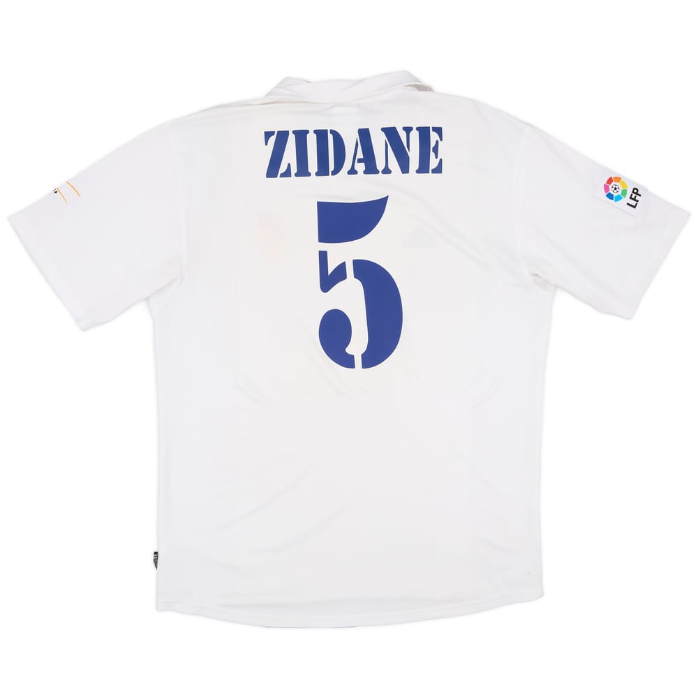 2002-03 Real Madrid Centenary Home Shirt Zidane #5 - 6/10 - (L)