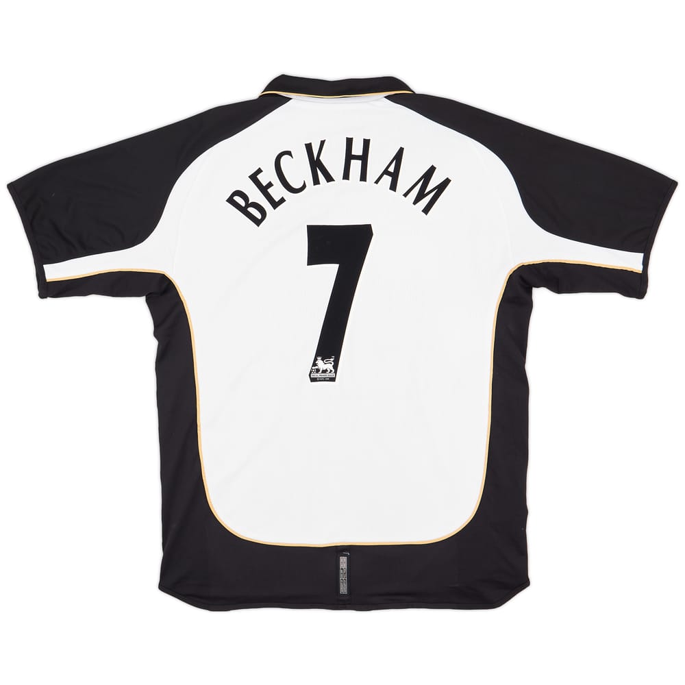 2001-02 Manchester United Centenary Away/Third Shirt Beckham #7 - 8/10 - (XL)