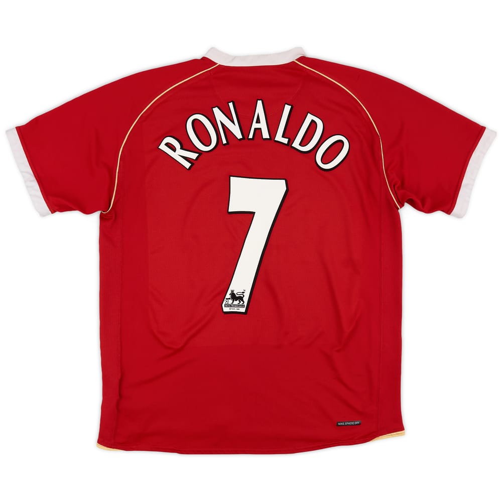 2006-07 Manchester United Home Shirt Ronaldo #7 - 6/10 - (L)