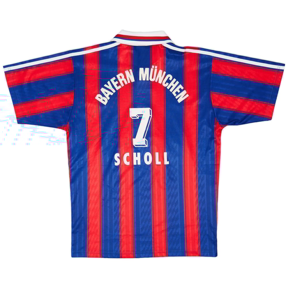 1995-97 Bayern Munich Home Shirt Scholl #7 - 8/10 - (S)