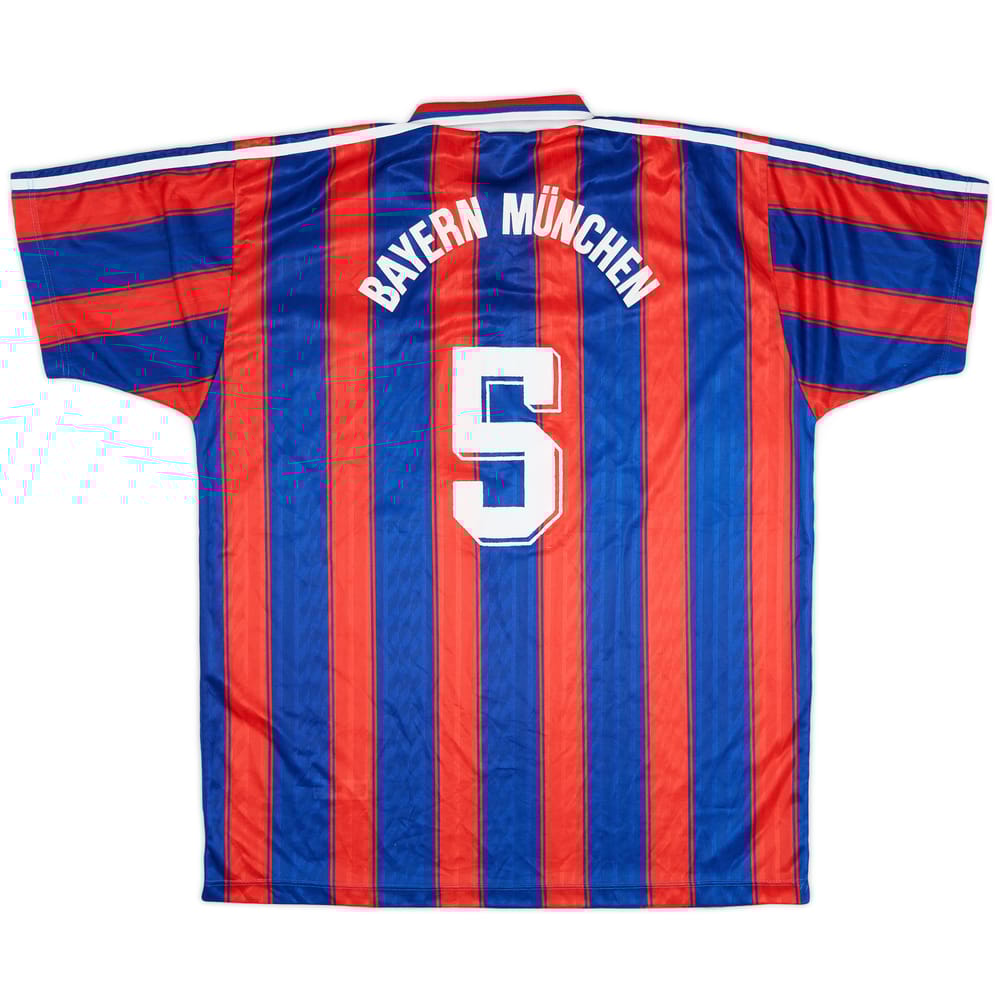 1995-97 Bayern Munich Home Shirt #5 - 9/10 - (XL)