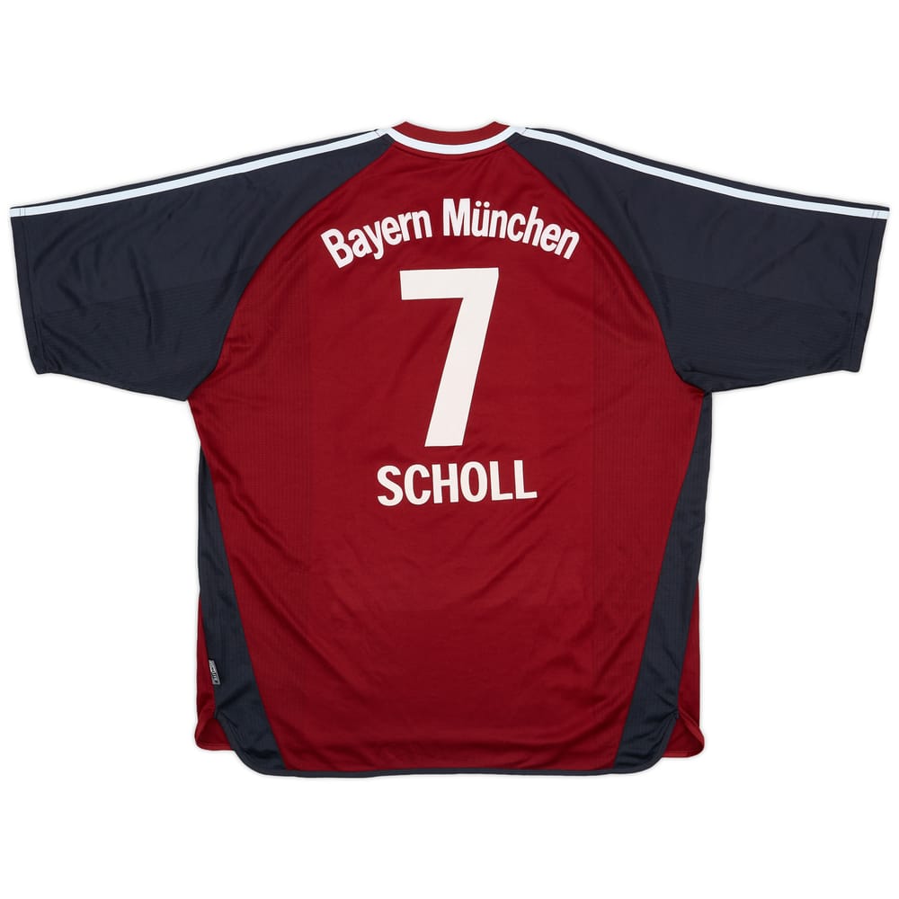 2001-02 Bayern Munich Home Shirt Scholl #7 - 5/10 - (XXL)