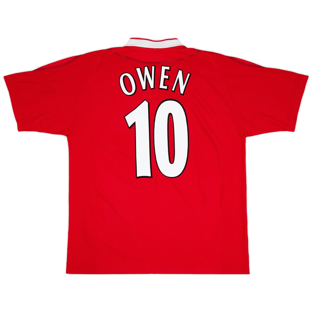 2002-04 Liverpool Home Shirt Owen #10 - 8/10 - (L)