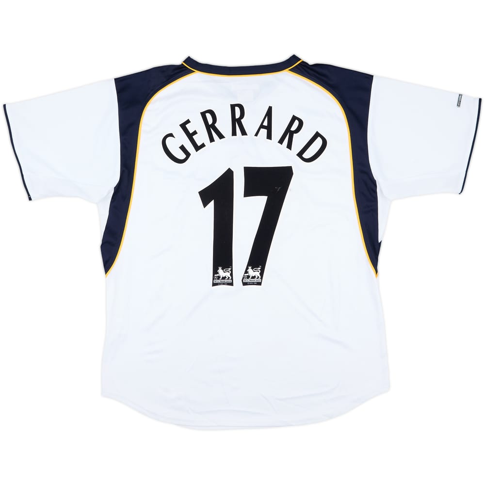 2001-03 Liverpool Away Shirt Gerrard #17 - 9/10 - (L)