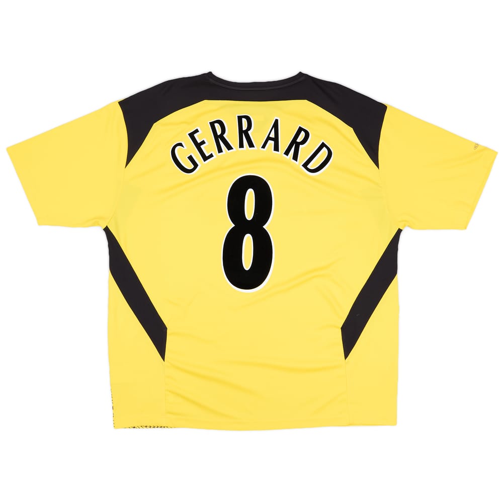 2004-06 Liverpool Away Shirt Gerrard #8 - 9/10 - (XL)