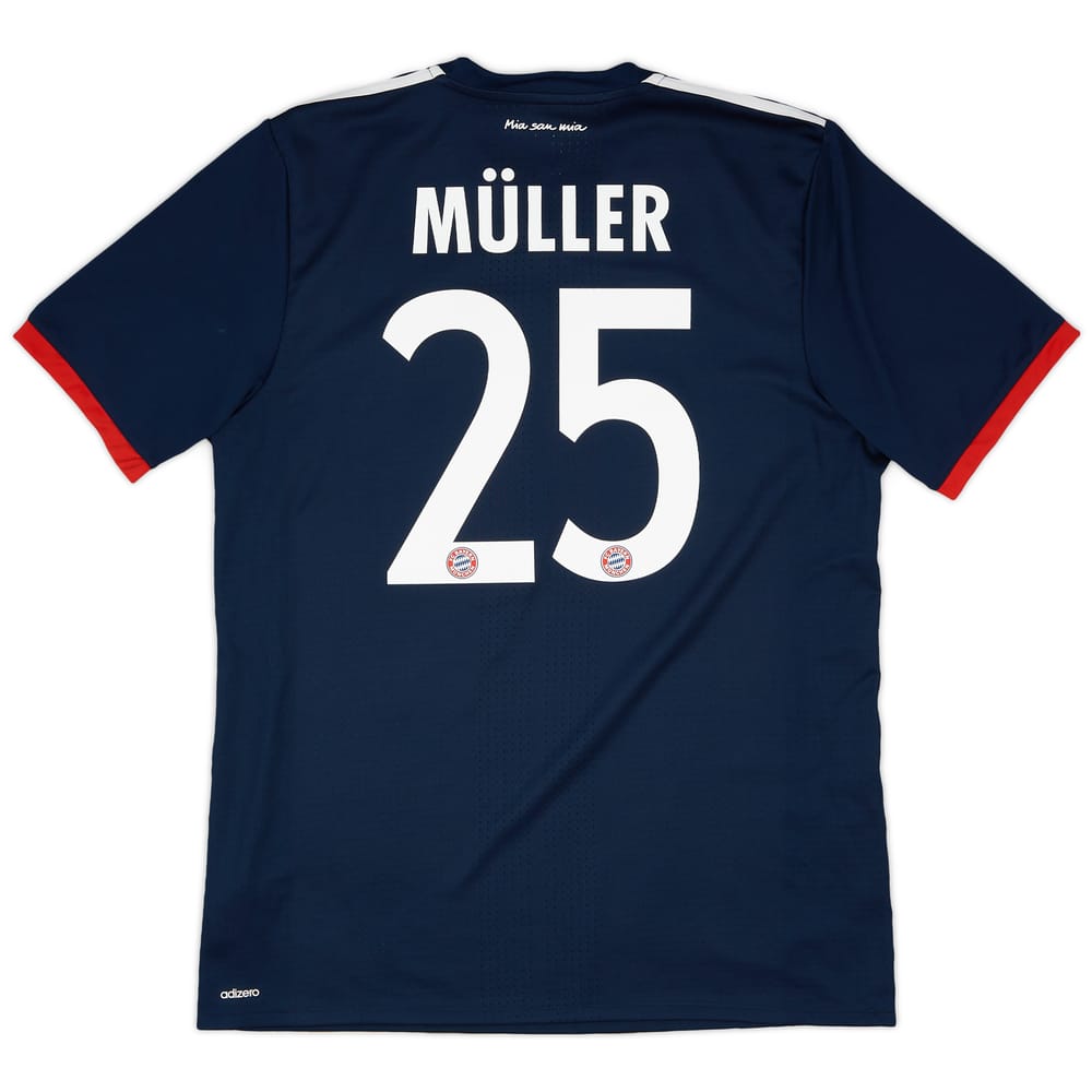 2017-18 Bayern Munich Authentic Away Shirt Muller #25 - 10/10 - (L/XL)