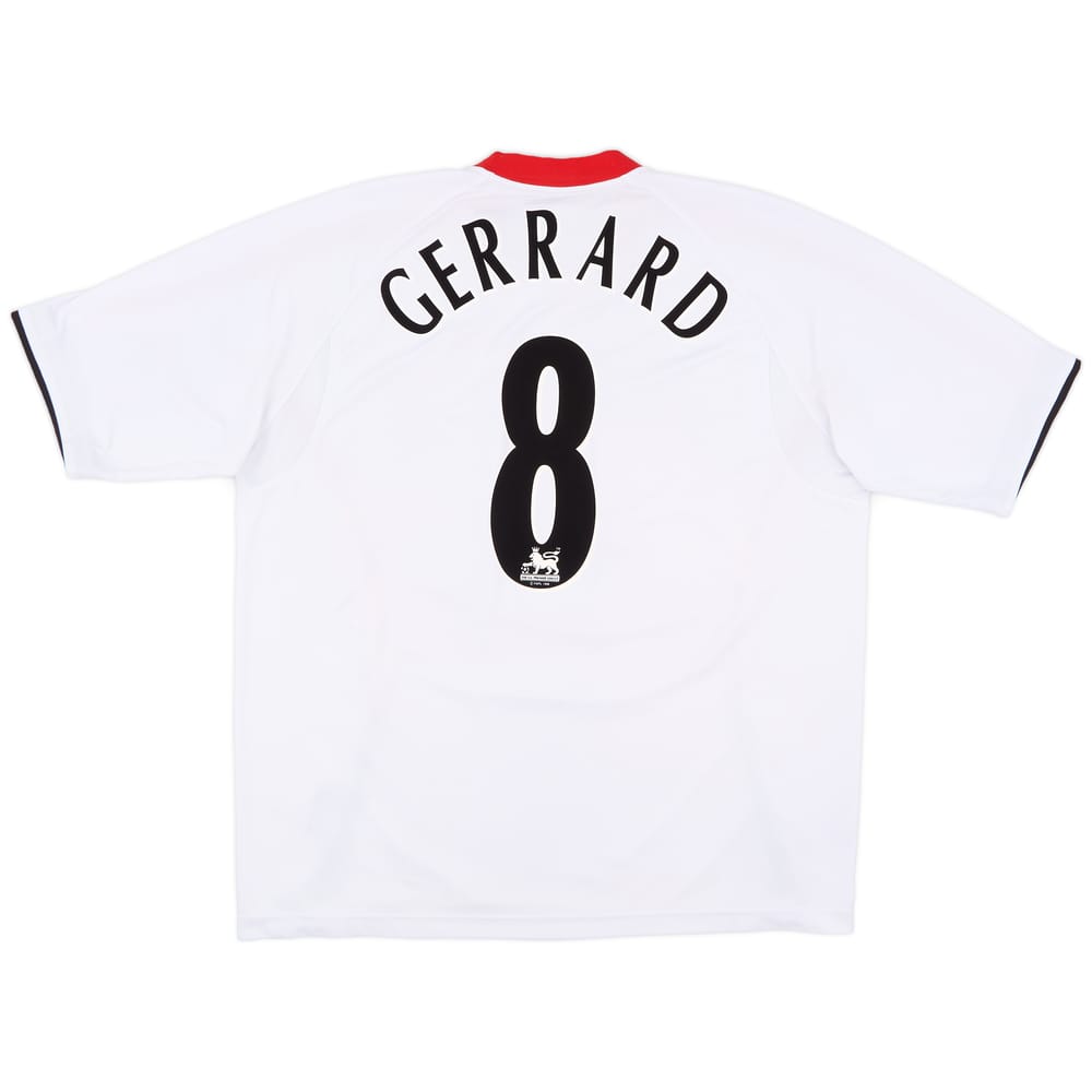 2005-06 Liverpool Away Shirt Gerrard #8 - 8/10 - (XL)