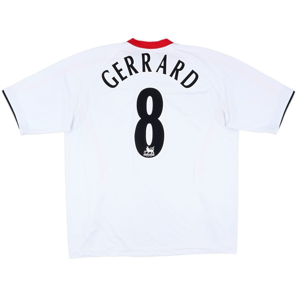 2005-06 Liverpool Away Shirt Gerrard #8 - 7/10 - (XL)