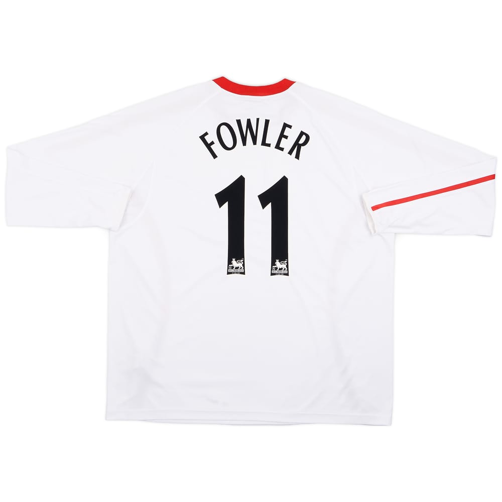 2005-06 Liverpool Away L/S Shirt Fowler #11 - 9/10 - (XXL)