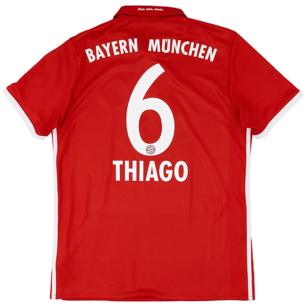 2016-17 Bayern Munich Home Shirt Thiago #6 - 7/10 - (M)