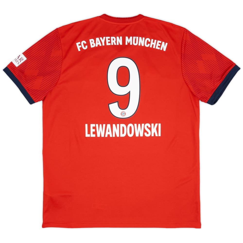 2018-19 Bayern Munich Home Shirt Lewandowski #9 - 9/10 - (XL)