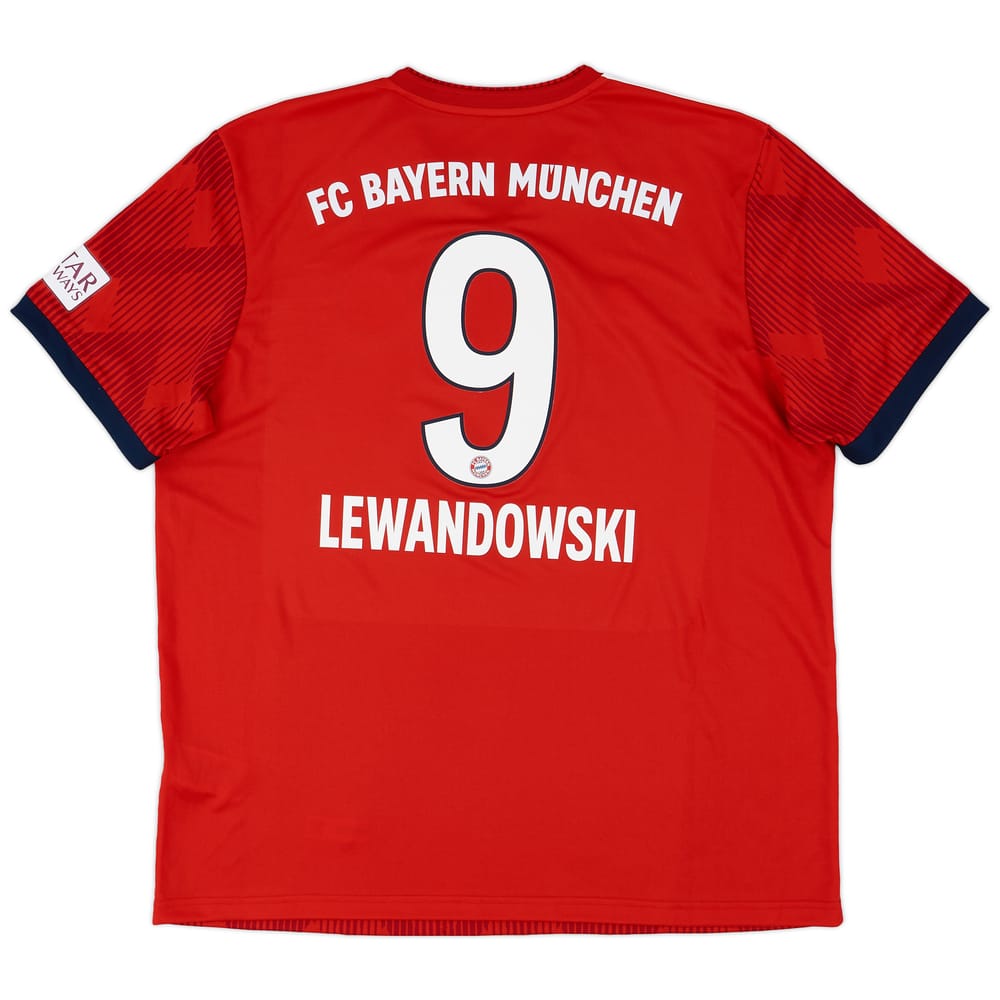 2018-19 Bayern Munich Home Shirt Lewandowski #9 - 8/10 - (XL)