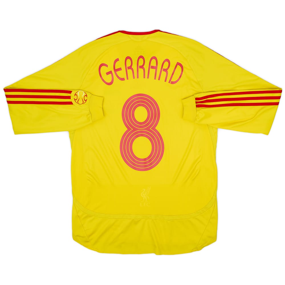 2006-07 Liverpool Away L/S Shirt Gerrard #8 - 8/10 - (S)