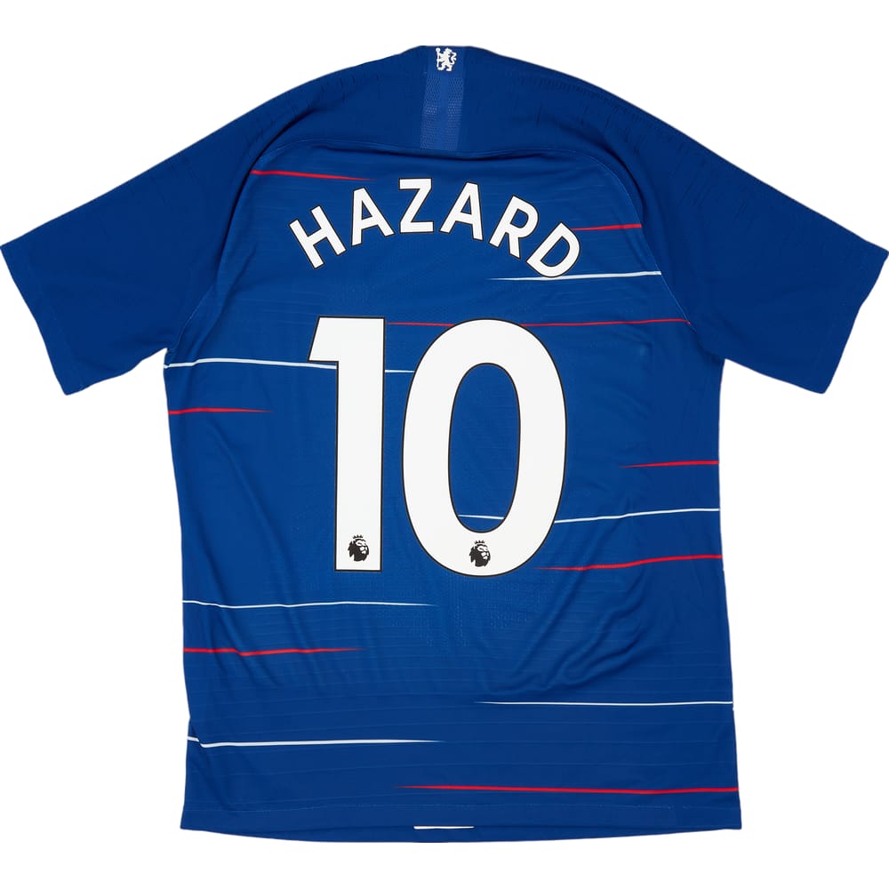 2018-19 Chelsea Authentic Home Shirt Hazard #10 - 9/10 - (M)
