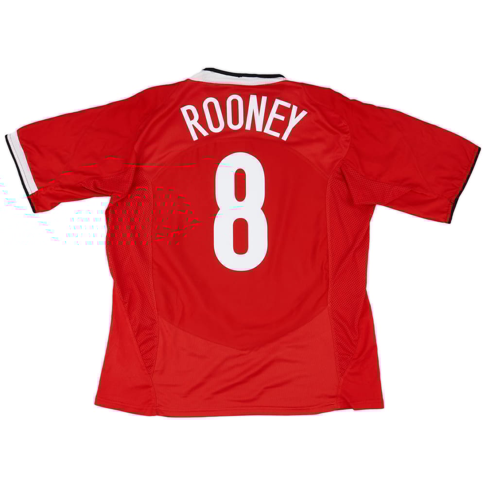 2004-06 Manchester United Home Shirt Rooney #8 - 8/10 - (XL)
