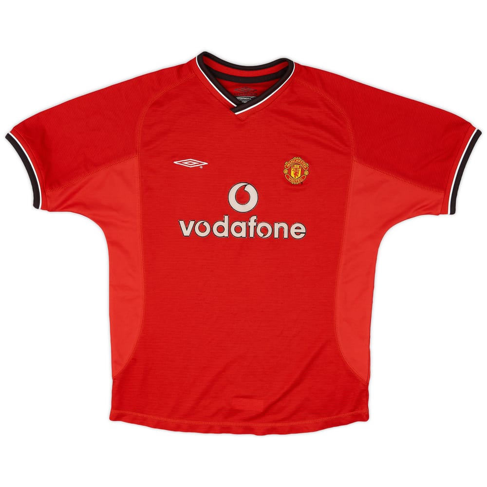 2000-02 Manchester United Home Shirt - 8/10 - (L.Boys)